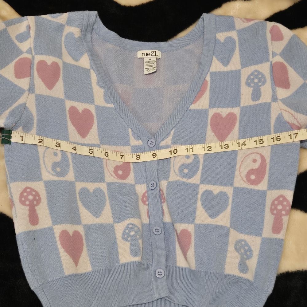 Button Up Checkered Cardigan - Picture 5 of 5